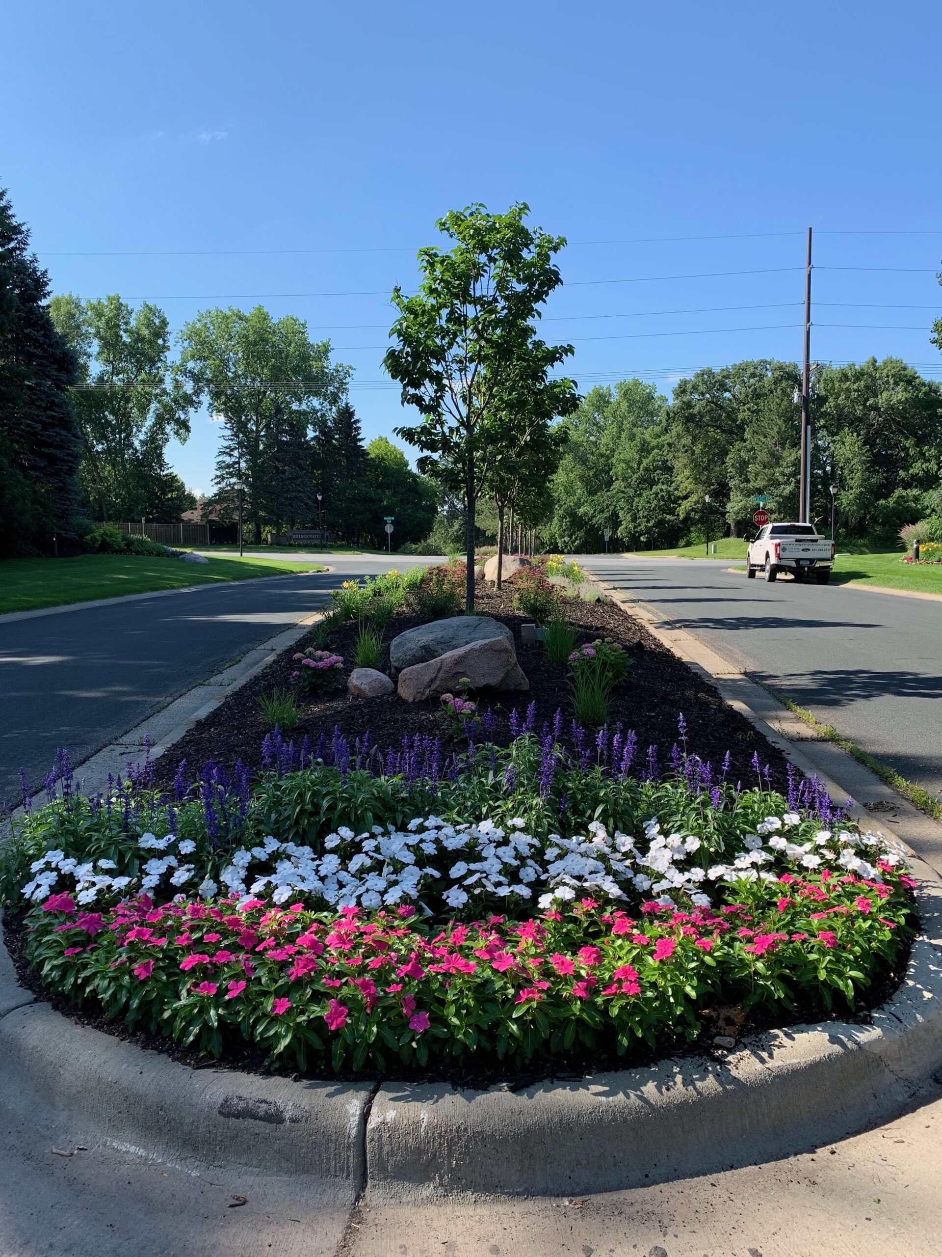 Commercial landscape design by North Ridge Outdoor Services