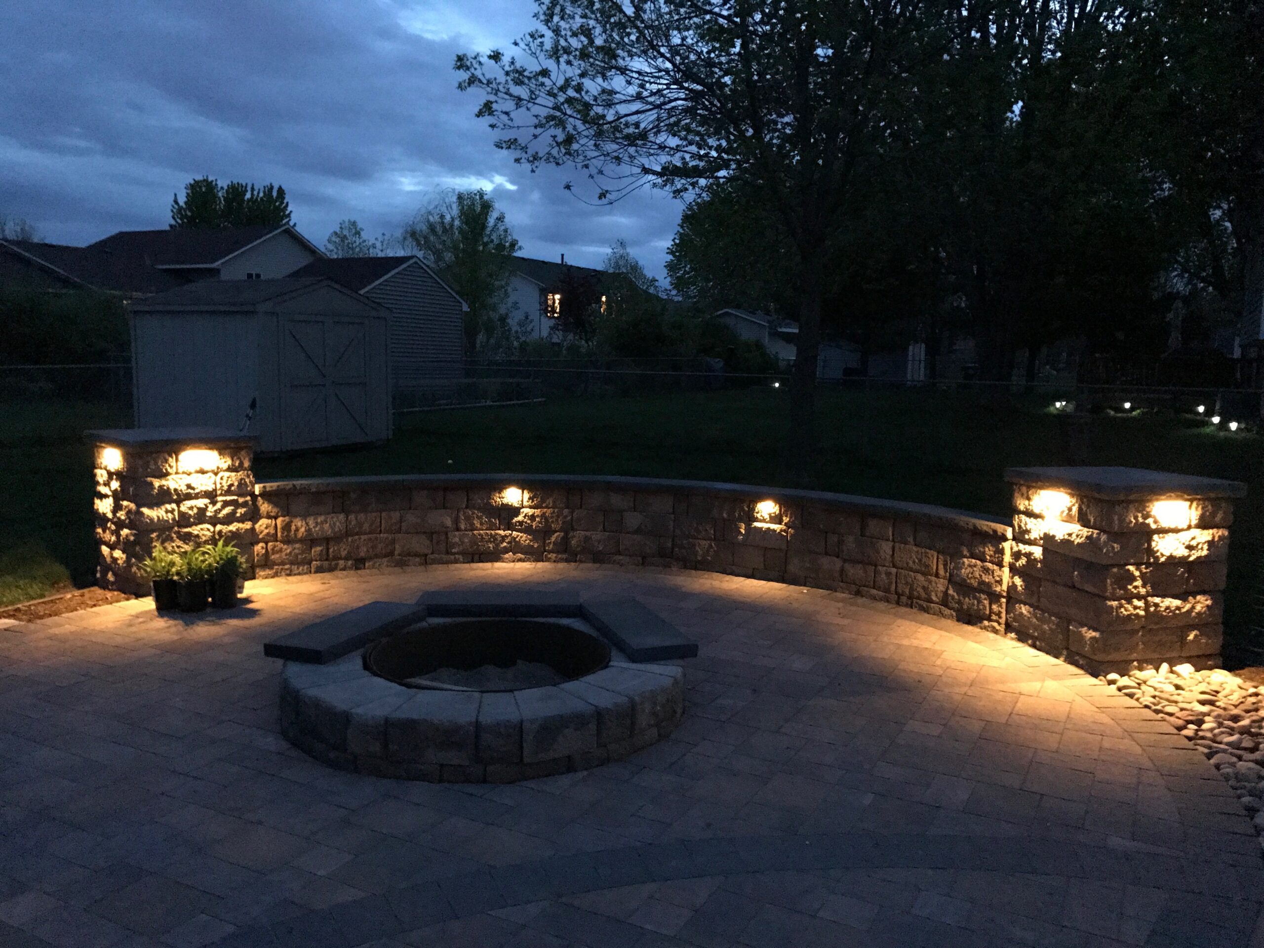 Landscape lighting by North Ridge Outdoor Services