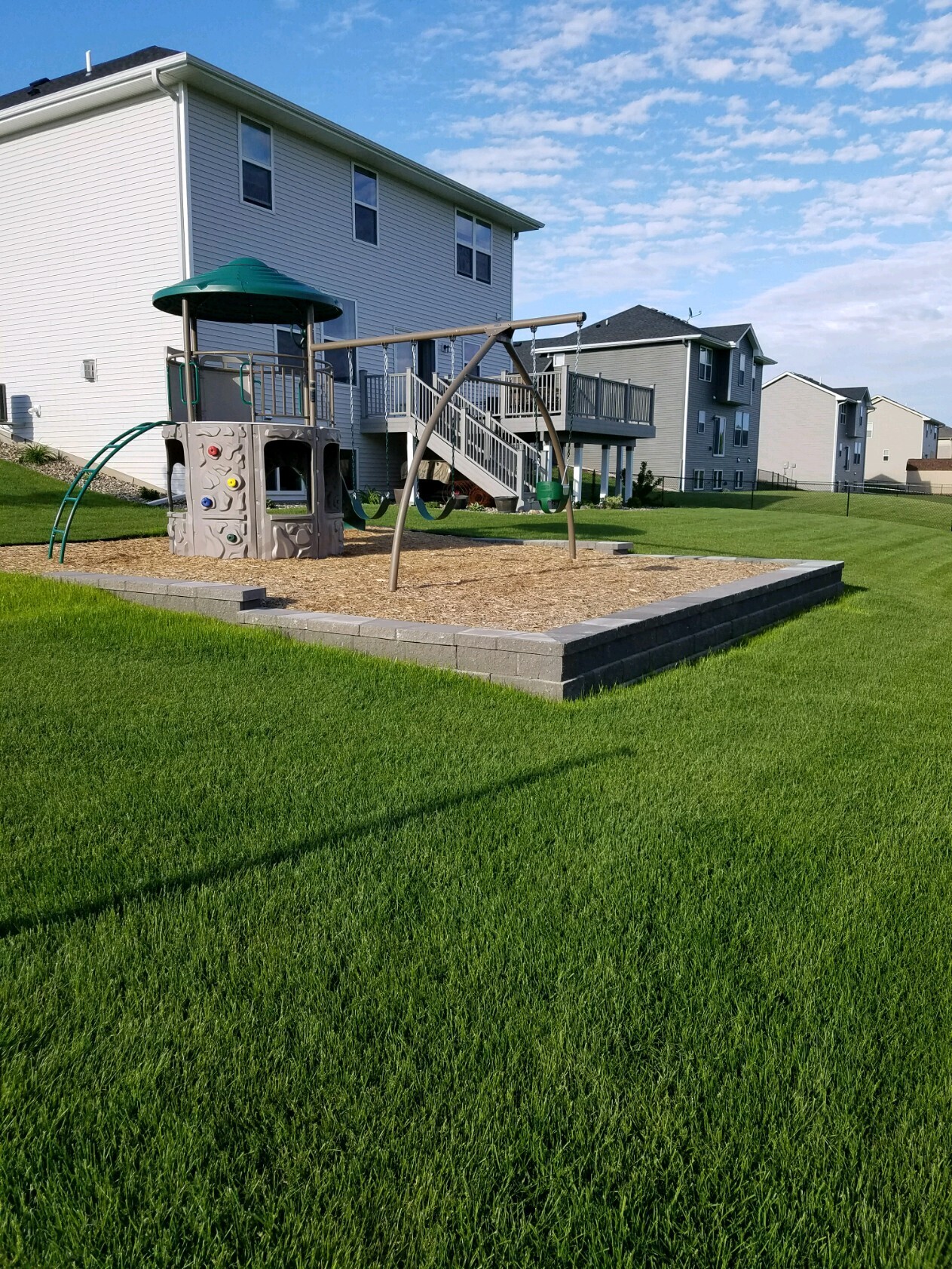 Retaining wall construction by North Ridge Outdoor Services