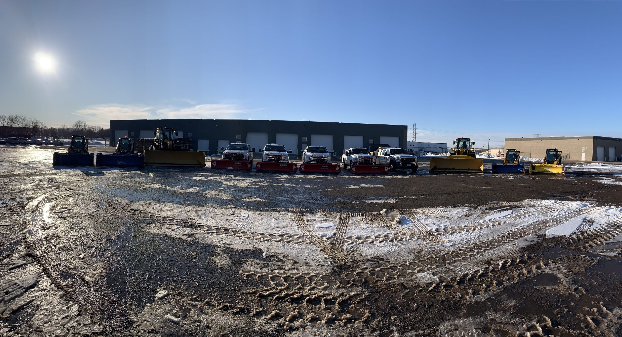 Commercial snow and ice removal by North Ridge Outdoor Services