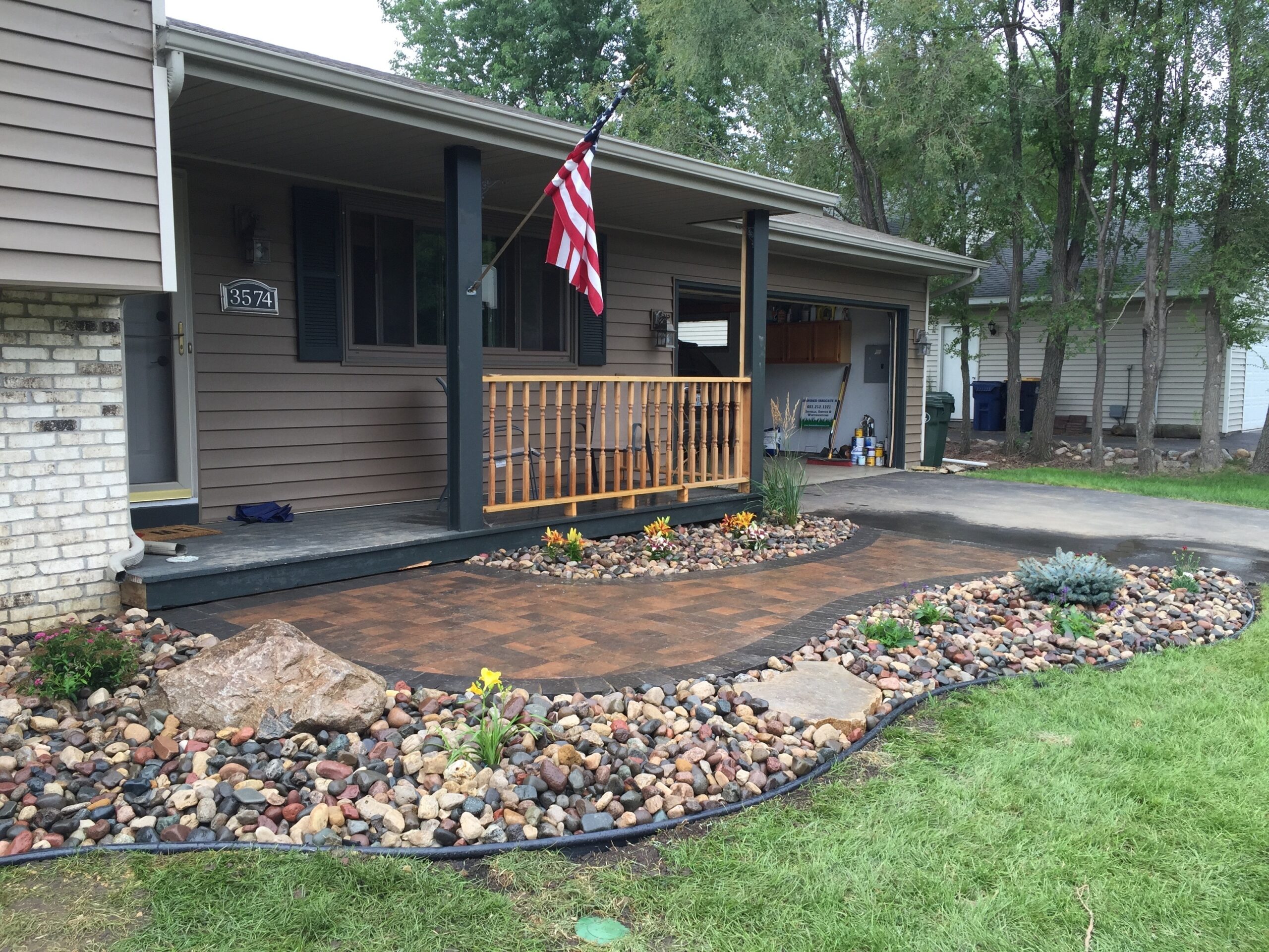 Walkway and pathway installation by North Ridge Outdoor Services