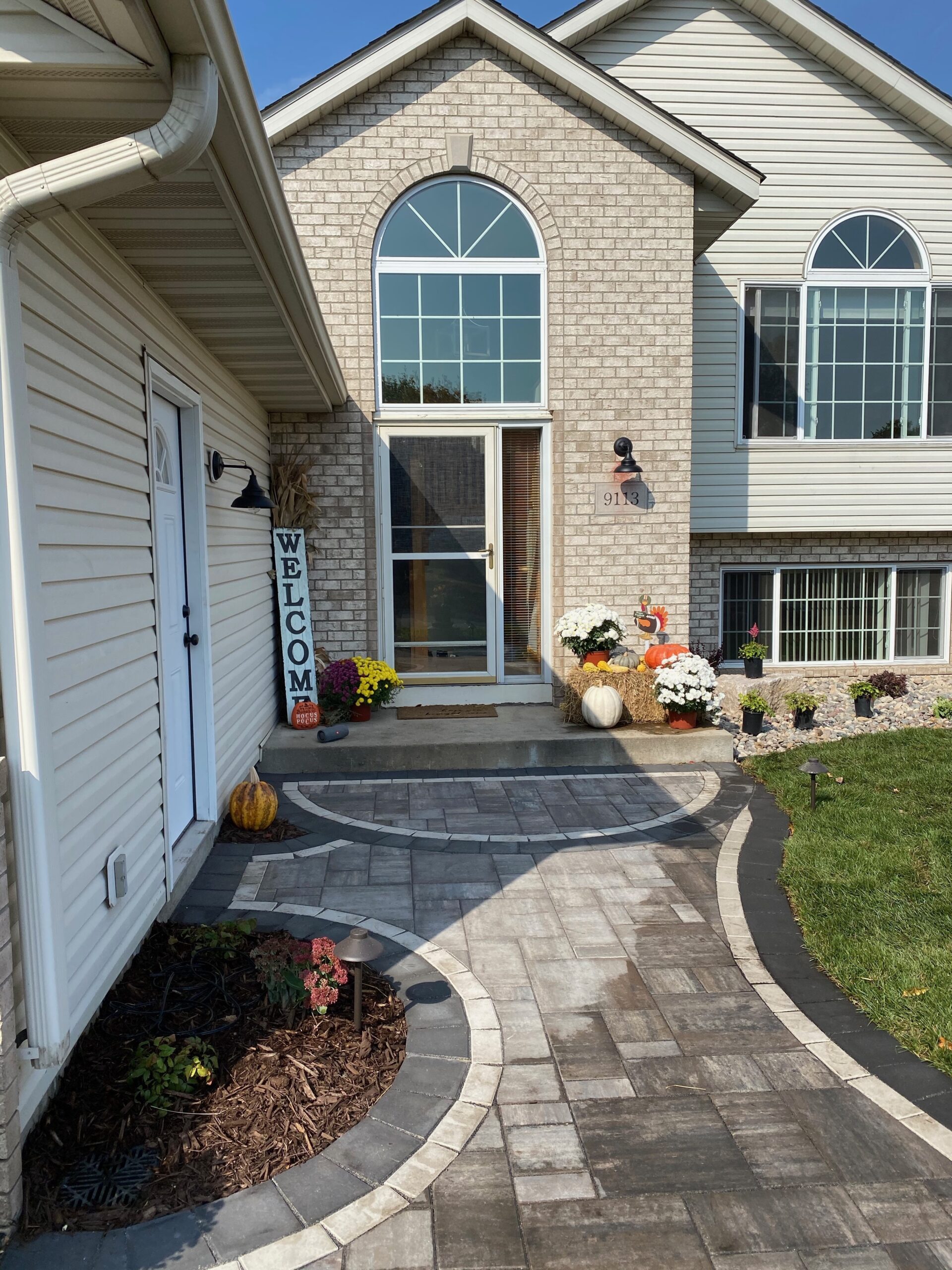 Walkway and pathway installation by North Ridge Outdoor Services