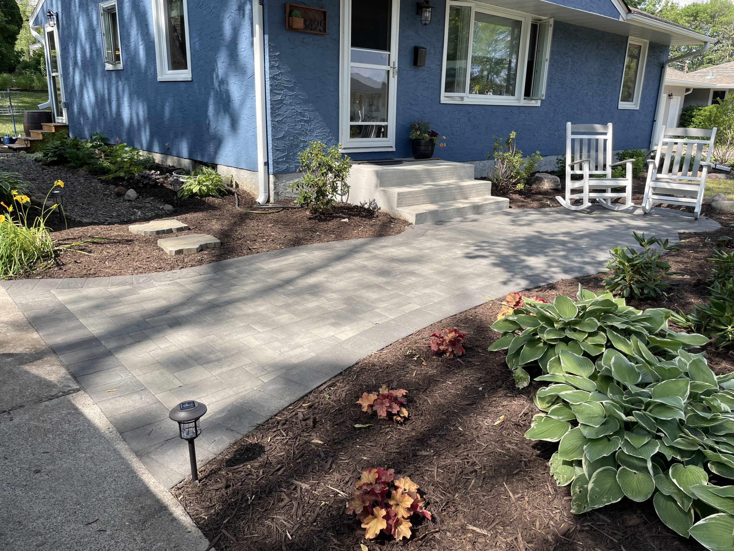 Walkway and pathway installation by North Ridge Outdoor Services